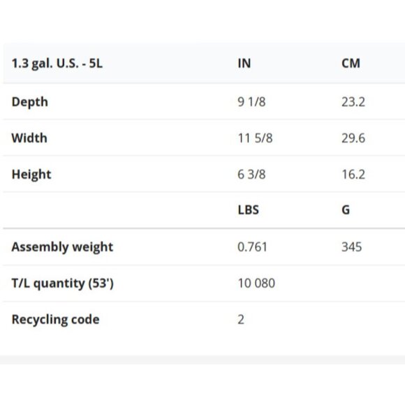 IPL LUUP GRUVVY SERIES 7L COUNTERTOP OR UNDER-SINK FOOD WASTE BIN. - Picture 5 of 5